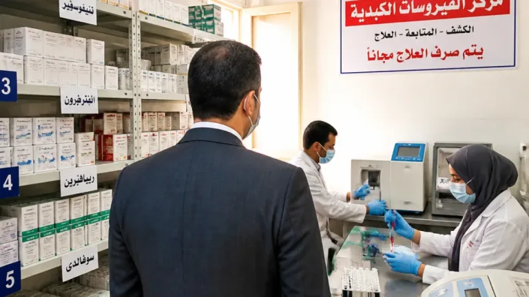 وكيل صحة شمال سيناء يتفقد مركز الفيروسات الكبدية بمستشفى العريش ويؤكد توافر العلاج مجاناً