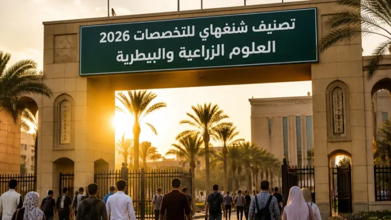 جامعة قنا تدخل تصنيف شنغهاي لتخصصَي العلوم الزراعية والبيطرية لعام 2026