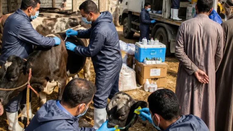 تحصين 226 ألف رأس ماشية في المنوفية ضمن الحملة القومية لمواجهة الحمى القلاعية والوادي المتصدع