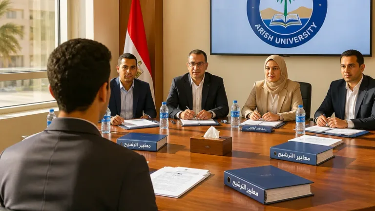 اجتماع لجنة اختيار عميد كلية علوم الرياضة بجامعة العريش يؤكد التزام الجامعة بشفافية الترشيح