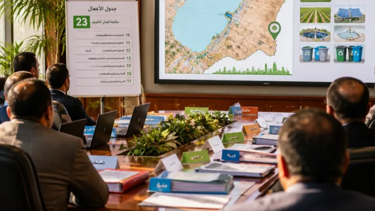 محافظ الفيوم يتابع تقييم 23 مشروعًا ضمن الدورة الرابعة للمشروعات الخضراء الذكية