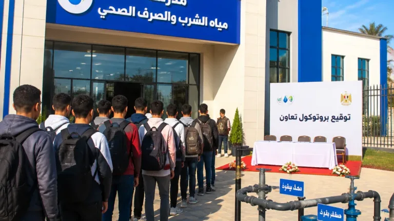 بروتوكول جديد لتشغيل مدرسة تكنولوجيا تطبيقية لمياه الشرب والصرف الصحي في سوهاج