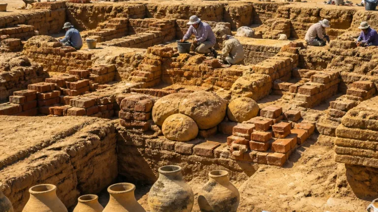 اكتشاف بقايا خان أثرى في «عسيلة» يعيد رسم خريطة طرق الحج والتجارة بشمال سيناء