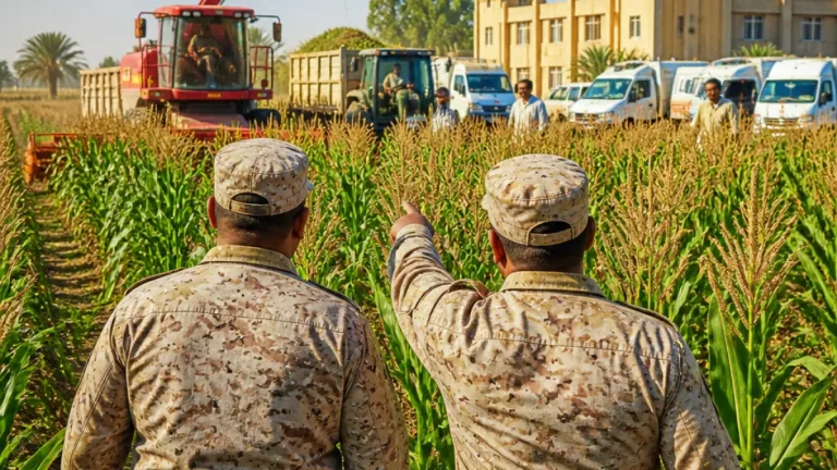 وزير الزراعة ومحافظ البحيرة يتفقدان حصاد الذرة وخدمات الفلاحين في أبو المطامير