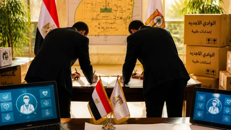 بروتوكول لتأهيل المنشآت الصحية بالوادي الجديد استعدادًا للانضمام لمنظومة التأمين الشامل