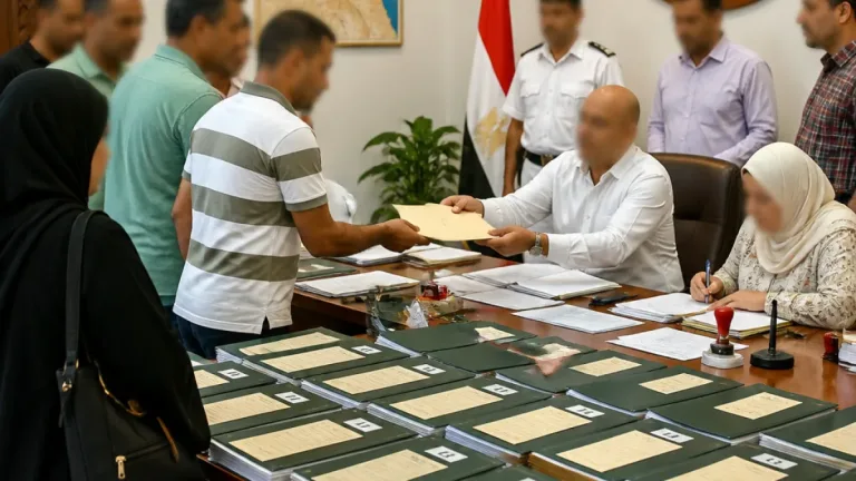 محافظ كفر الشيخ يسلم 28 عقد تقنين لأراضي أملاك الدولة ضمن حزمة تسويات جديدة