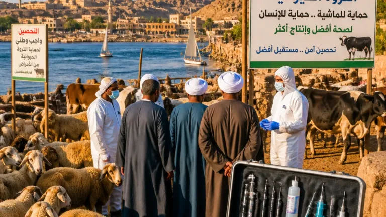 مديرية الطب البيطري بأسوان تشدّد على التحصين والإبلاغ في حملات إرشادية للأسواق والمراكز