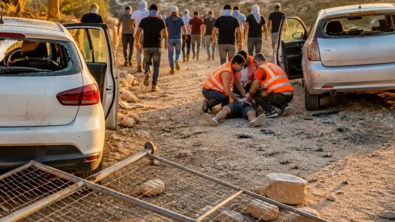 اعتداء مستوطنين على ناشطين إسرائيليين حاولوا حماية عائلة فلسطينية قرب بيت لحم