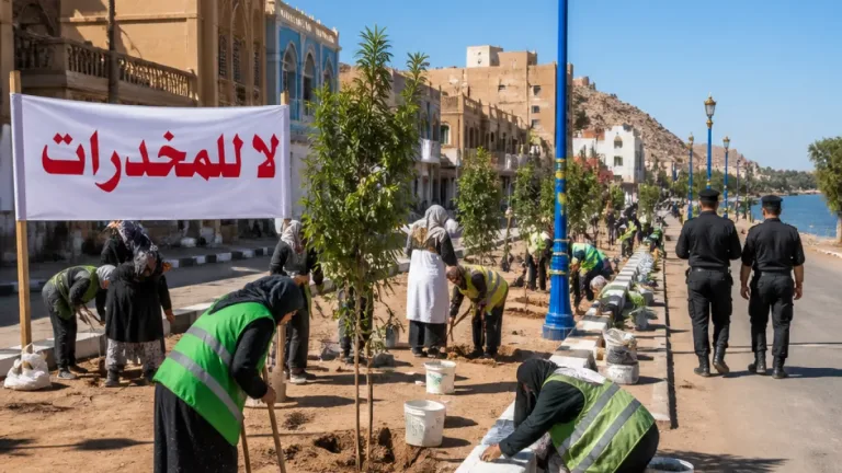 أهالي الناصرية في أسوان يطلقون حملة شاملة للتجميل ومواجهة بؤر المخدرات