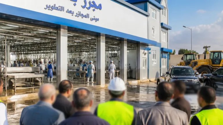افتتاح وتطوير مجزر بلقاس ومتابعة أعمال مجزر ميت الكرماء ضمن خطة رفع كفاءة المجازر بالدقهلية