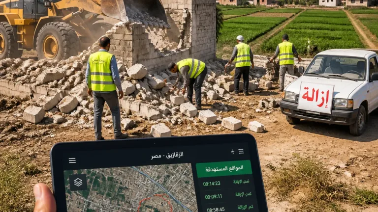 الشرقية تُنفذ المرحلة الأولى من «الموجة الـ30».. إزالة 40 حالة تعدٍ ومتابعة إلكترونية لنتائج الإزالات