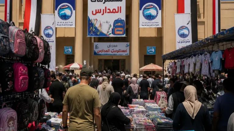 معرض أدوات المدارس في بورسعيد يقدم تخفيضات تصل إلى 30% لتخفيف العبء عن الأسر