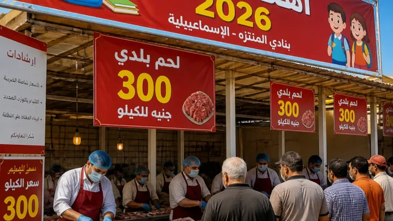 الإسماعيلية تطرح لحمًا بلديًا بـ300 جنيه للكيلو ضمن معرض «أهلًا مدارس 2026»