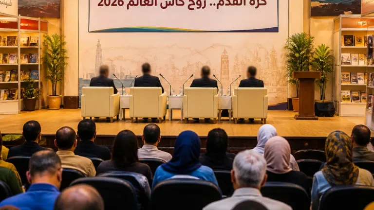 ندوة في معرض السويس للكتاب حول «كرة القدم وروح كأس العالم 2026» بمشاركة إعلاميين ورياضيين