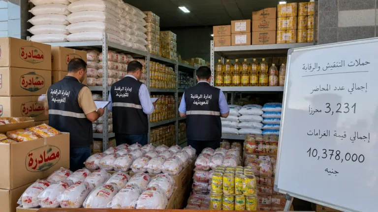 مديرية التموين بالجيزة: ضبط 3,231 مخالفة وتحصيل أكثر من 10 ملايين جنيه غرامات خلال شهر