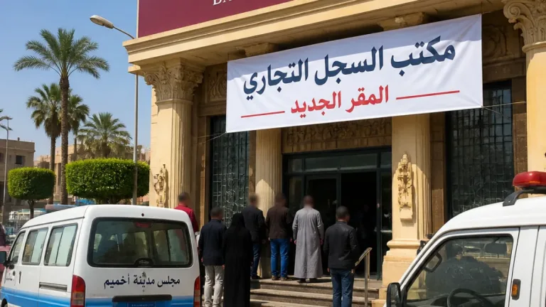 نقل مكتب سجل تجاري الكوثر إلى فرع بنك مصر بأخميم خطوة خدمية مهمة لسكان سوهاج