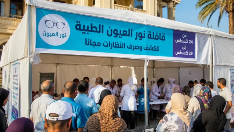 قافلة طبية بالبحيرة تكشف على 3,676 مواطنًا وتوزّع 452 نظارة مجانية