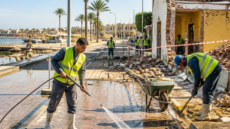 القرنة تكثف حملات النظافة وصيانة المرافق استعداداً للموسم السياحي غرب الأقصر