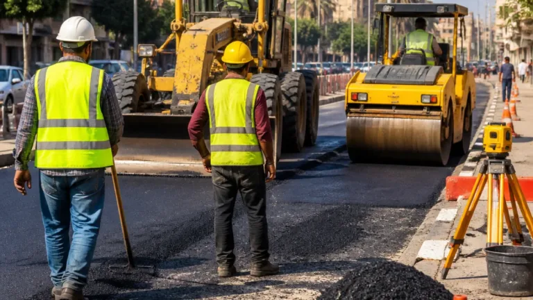 مشروعات صيانة أسفلت واسعة تُنفّذ بشوارع أسيوط لتحسين شبكة الطرق وتيسير الحركة