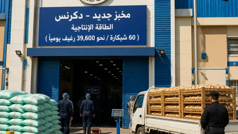 افتتاح مخبز مدعّم بدكرنس بطاقة إنتاجية تقارب 39.6 ألف رغيف يومياً