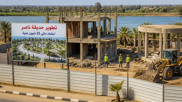 محافظ أسيوط يتفقد أعمال إعادة تأهيل حديقة ناصر بأبوتيج بموازنة أولية 25 مليون جنيه