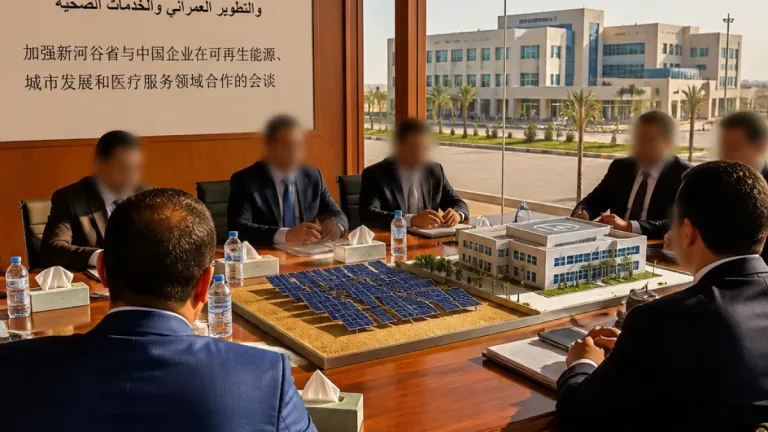محافظ الوادي الجديد تبحث شراكة صينية للطاقة وتعلن الانتهاء من تجهيز مستشفى الداخلة الجديد