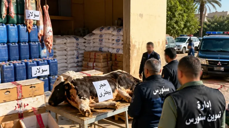 التموين بالفيوم تضبط 4 أطنان سولار وبضائع غذائية فاسدة ومدعمة قبل بيعها في السوق السوداء