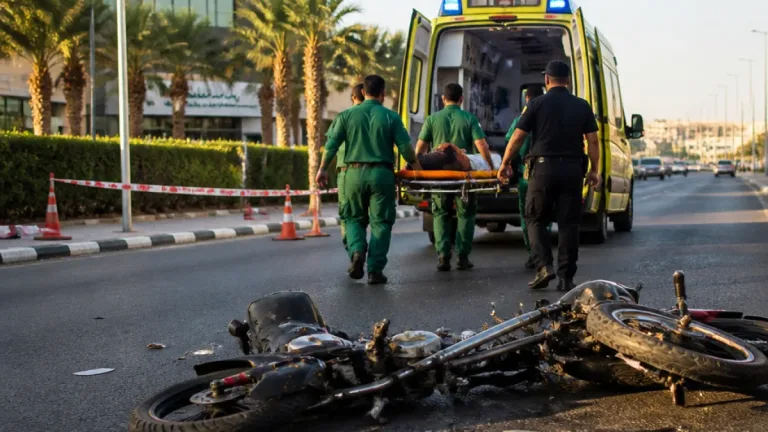 تصادم دراجتين أرمنت الحيط يفرّق الهدوء ويصيب 4 بحوادث نقلت إلى مستشفى حورس