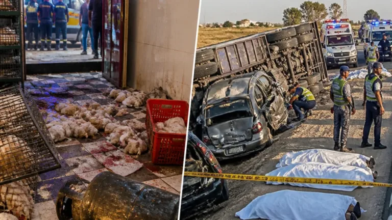 انفجار أسطوانة غاز في محل دواجن بشبرا الخيمة وإصابة 4 واصطدام مروع بطوخ يودي بحياة شابين