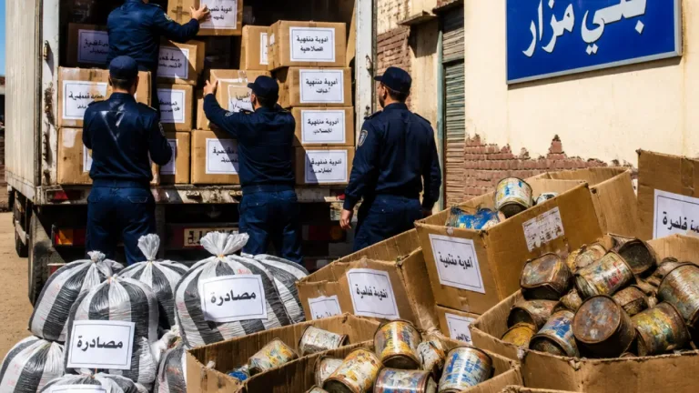 المنيا: ضبط أغذية وأدوية فاسدة وتحرير 40 محضراً في حملات تفتيش بالعدوة وبني مزار