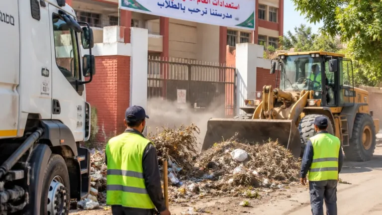 حملات مكثفة بالزينية لتهيئة المدارس ورفع 40 طناً من المخلفات قبل العام الدراسي