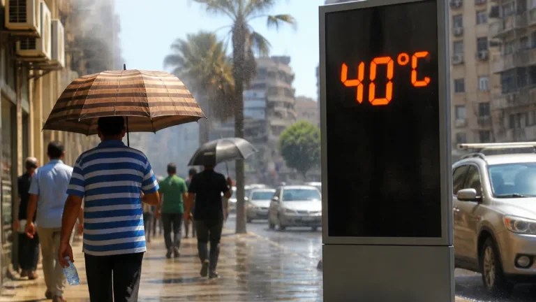 الأرصاد: ذروة الموجة الحارة مستمرة وغدًا القاهرة تشهد 40°C والحرارة المحسوسة 42°C