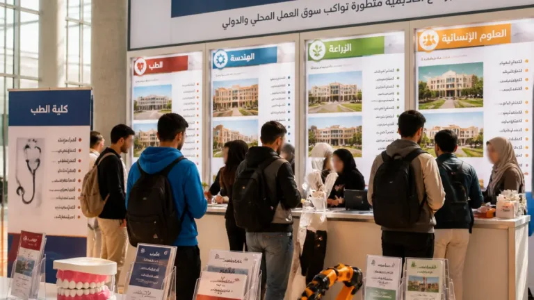 جامعة كفر الشيخ الأهلية تعرض 41 برنامجًا أكاديميًا بمعرض التعليم العالي بمكتبة الإسكندرية