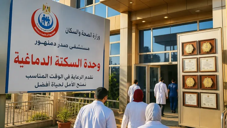 مستشفى صدر دمنهور بين أفضل وحدات السكتة الدماغية في البلاد.. إنجاز صحي للمحافظة