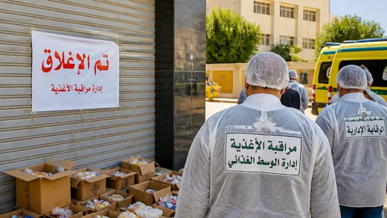 اشتباه تسمم غذائي في الخارجة وإغلاق إداري لمطعم وجبات سريعة بعد استقبال 23 حالة