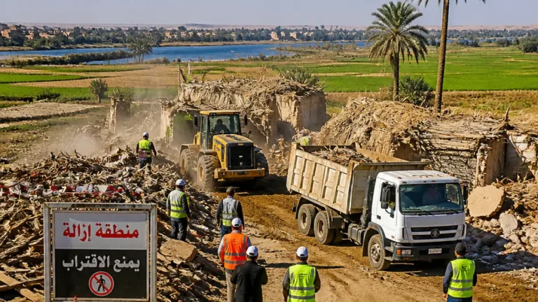أسوان تواصل موجة الإزالات: 446 تعدٍّ على أملاك الدولة و55 حالة على الأراضى الزراعية