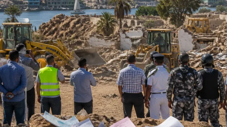 أسوان تزيل 47 تعديًا ضمن المرحلة الثانية من الموجة الـ30 لاسترداد أملاك الدولة