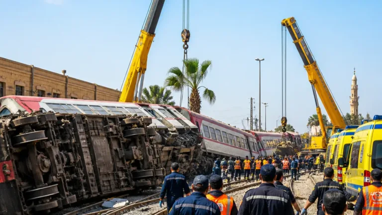 انقلاب جرار وجرّان على خط البليدة–العياط وإصابة سائق ومساعده في الجيزة