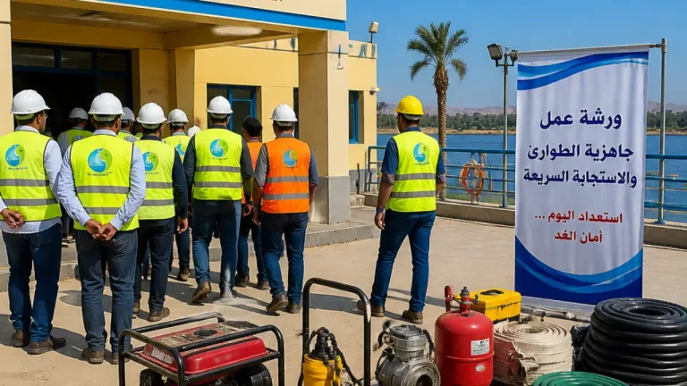تقييم شامل لمنظومة مياه الأقصر.. زيارة وفد الأزمات والكوارث لتعزيز الجاهزية الطارئة