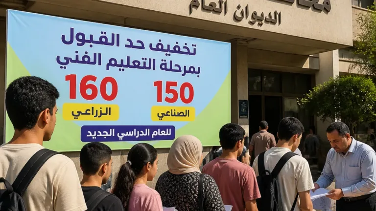 محافظ الغربية يعلن خفض الحد الأدنى للقبول في ثانوي فني لتوسيع فرص الالتحاق للعام 2026/2027
