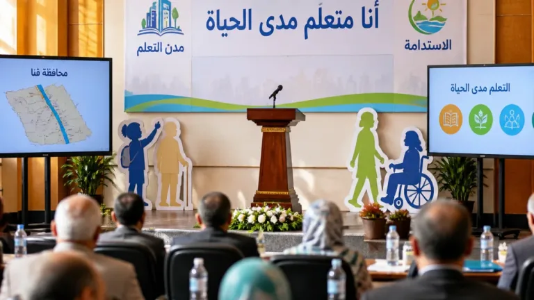 قنا تطلق مبادرة "أنا متعلم مدى الحياة" لتفعيل ملف مدن التعلم وربط التعليم بالاستدامة