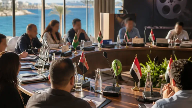 في الغردقة.. اجتماع الاتحاد العام للفنانين العرب يبحث تعزيز التعاون الثقافي على هامش مهرجان سينما الشباب
