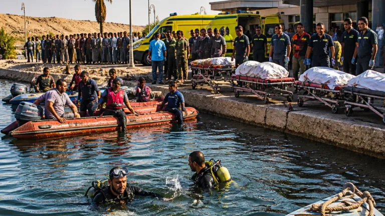 مصرع 5 شبان من قرية الدير وإصابة اثنين بعد غرقهم في نهر النيل بإسنا