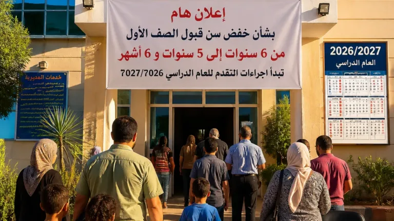 جنوب سيناء تُخفض سن قبول الصف الأول الابتدائي إلى 5 سنوات و6 أشهر للعام 2026/2027