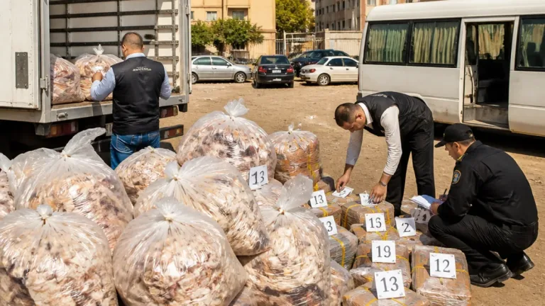 السلطات البيطرية بالدقهلية تضبط نحو 5 أطنان من مصنعات اللحوم والدواجن غير صالحة