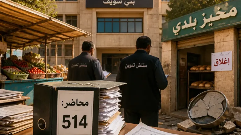 مديرية التموين ببني سويف تسجل 514 محضرًا في حملات رقابية خلال أسبوع