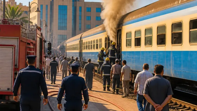 توقف قطار الصعيد في سوهاج بسبب احتكاك بتيل الفرامل وعودة الحركة دون إصابات
