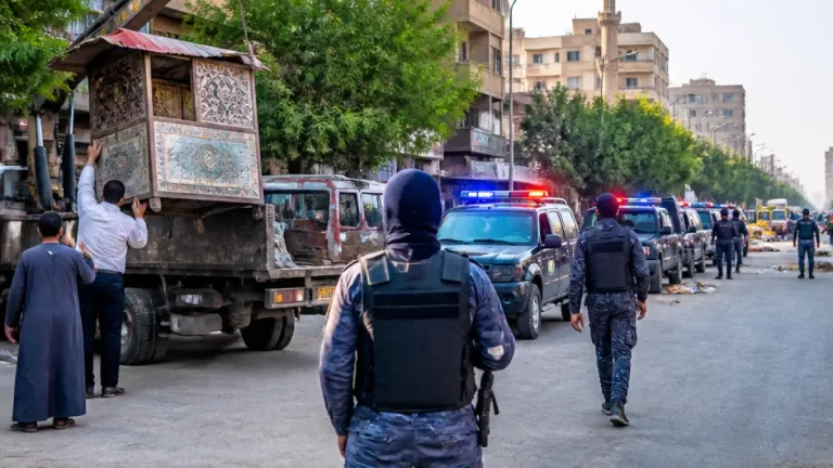 حملة أمنية مكبرة في طهطا لرفع الإشغالات واستعادة انضباط الشوارع
