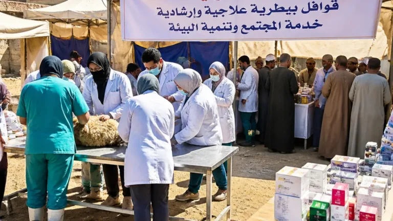 جامعة كفر الشيخ تنفذ قافلة بيطرية بالمناوفة وتقدّم خدمات طبية وعلاجية لـ3246 حالة