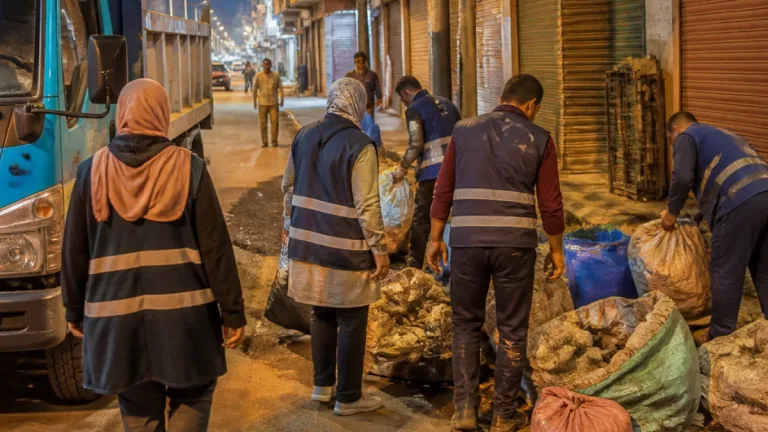 حملة لإزالة «النباشين» في حي غرب المنصورة ومصادرة أدوات الفرز ضمن إجراءات مشددة